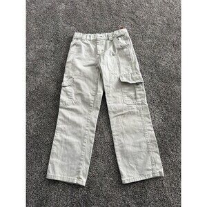 Wrangler Cargo Pants Boys Size 10 Beige Khaki Utility Casual Outdoor